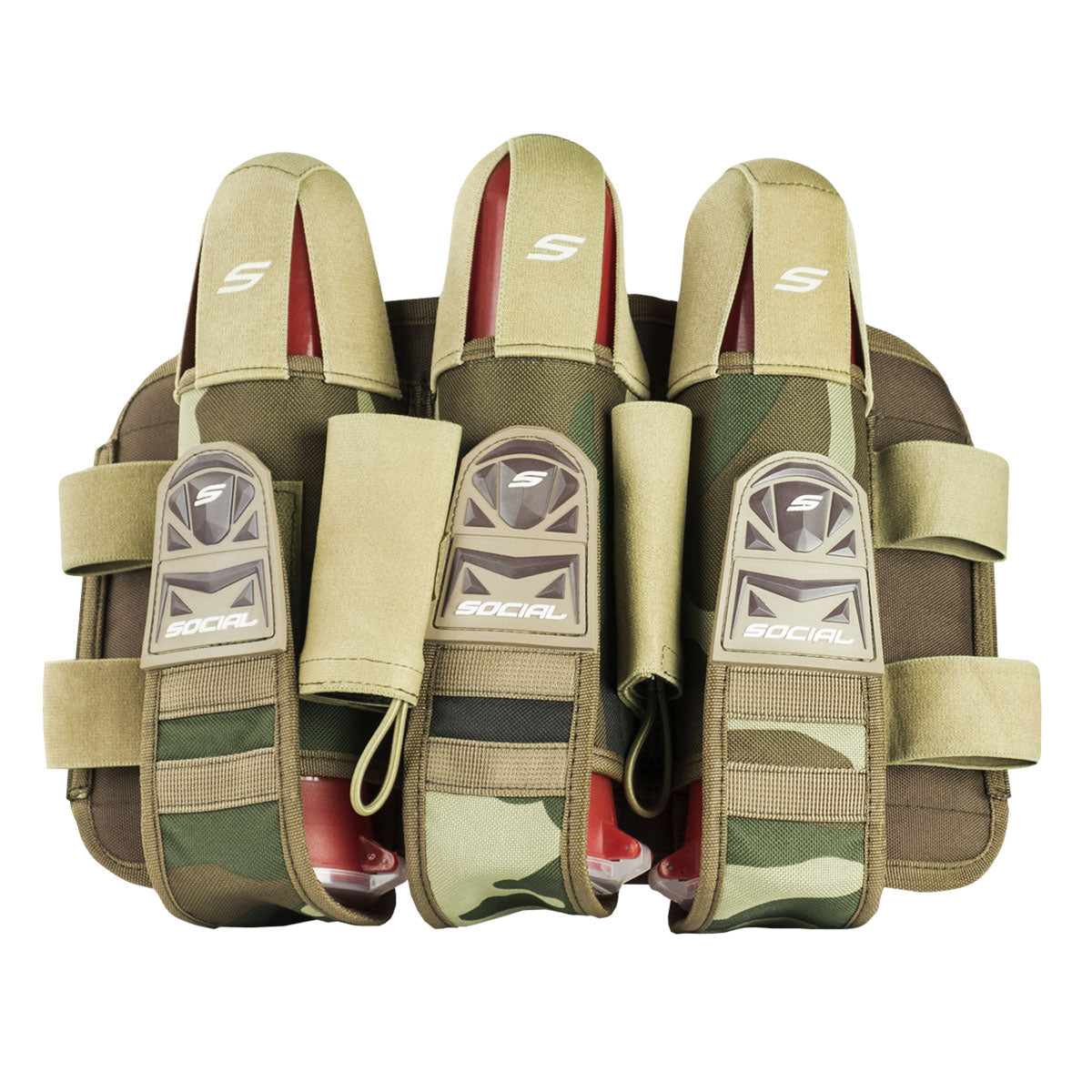 Grit Pod Pack Harness, 3+6, Coyote Tan Woodland Camo