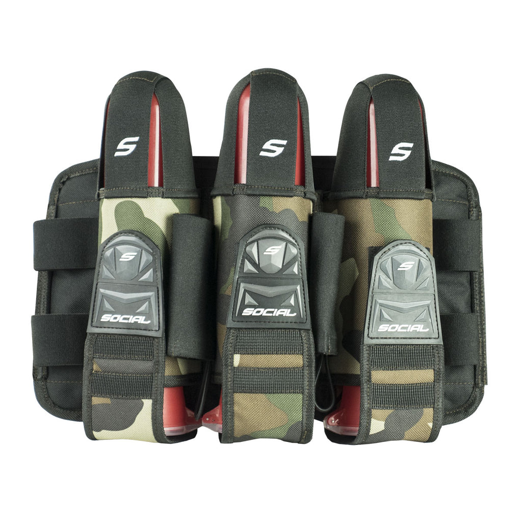 Grit Pod Pack Harness, 3+6 Woodland Camo