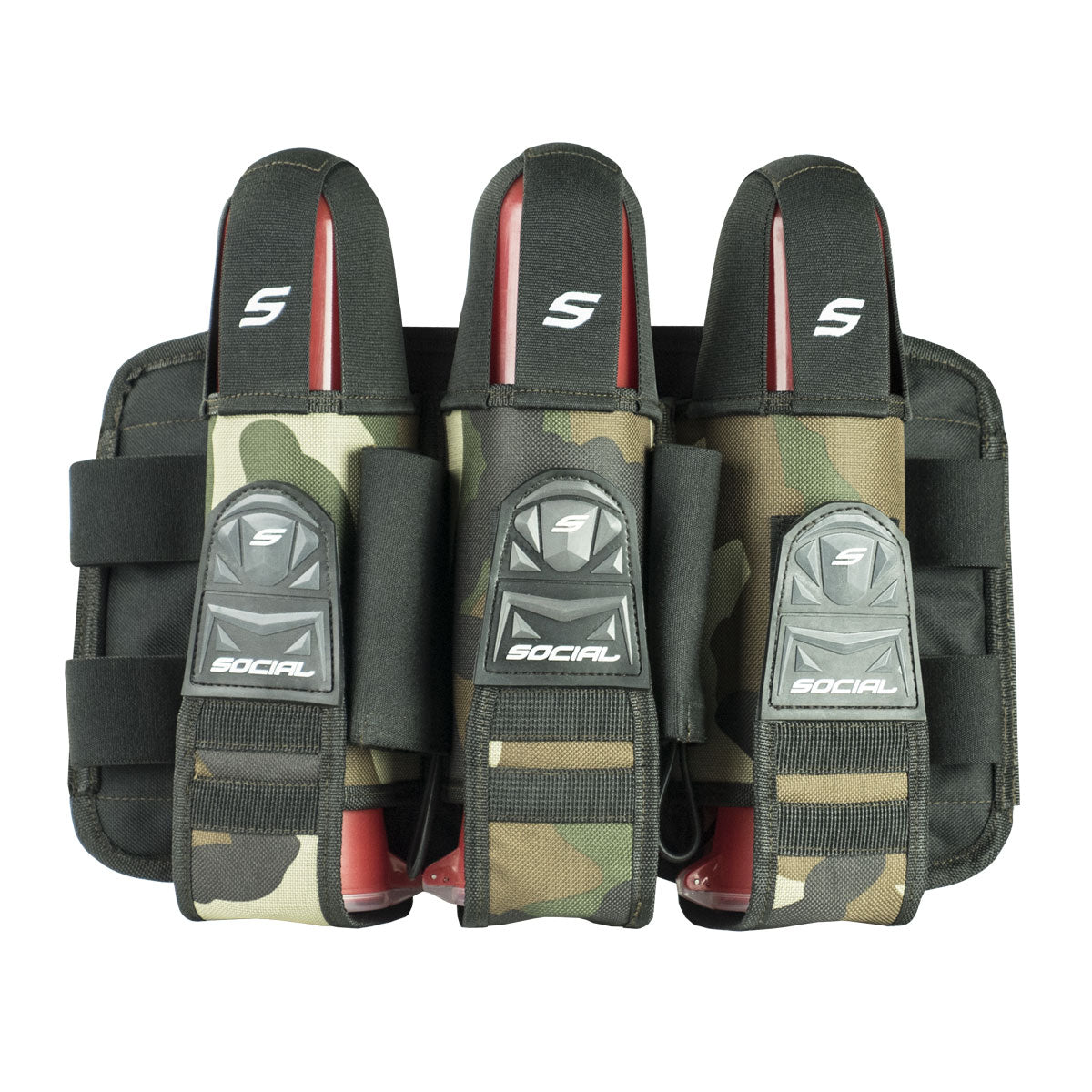 Grit Pod Pack Harness, 3+6 Woodland Camo