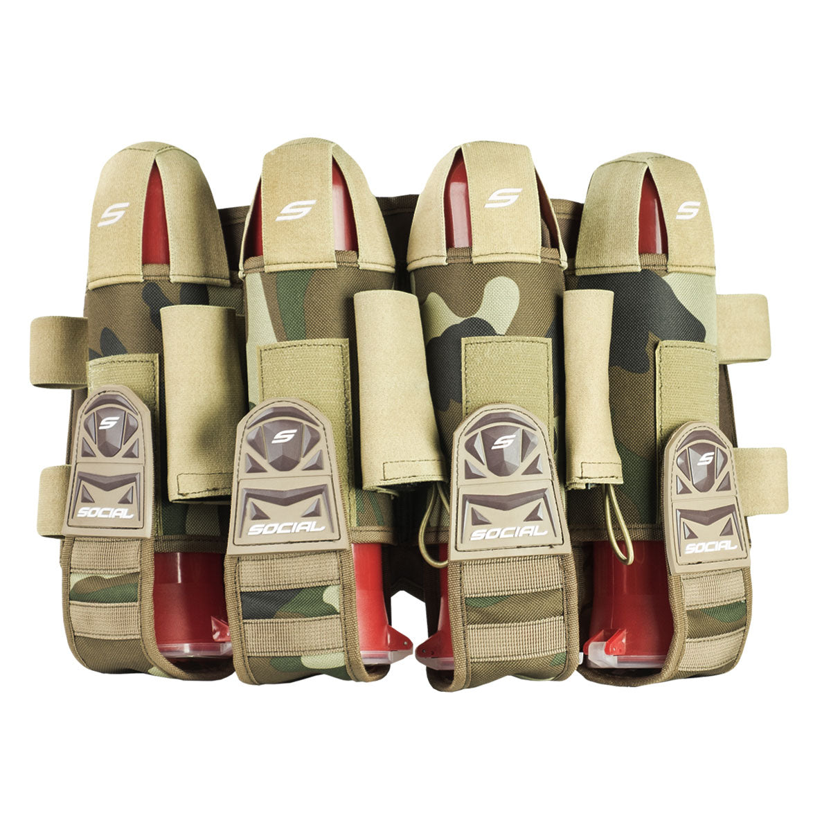 Grit Pod Pack Harness, 4+7 Coyote Tan Woodland Camo