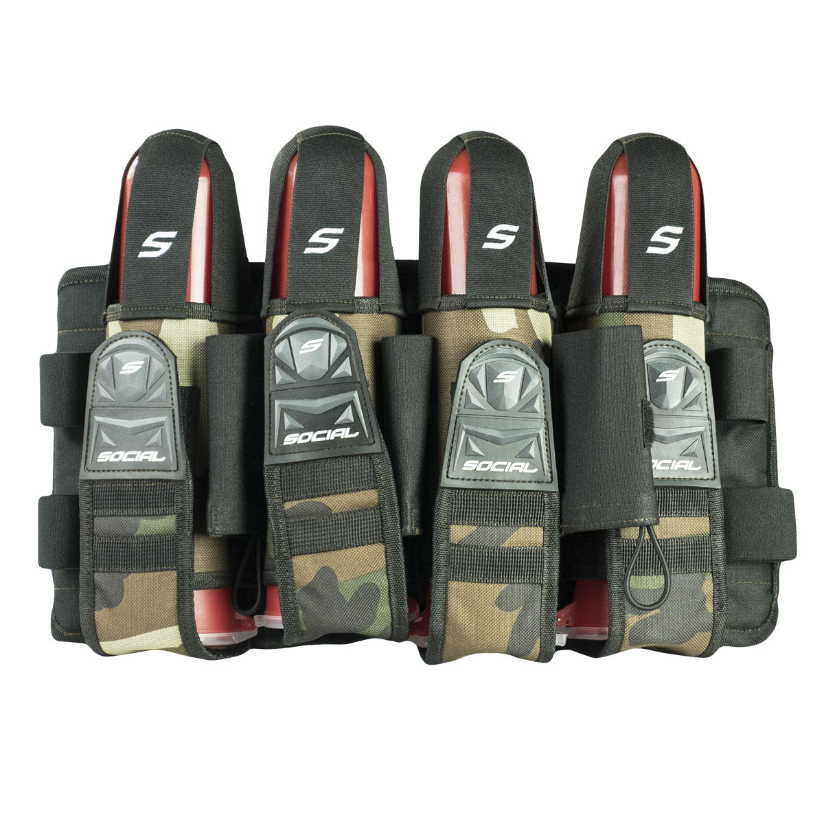 Grit Pod Pack Harness, 4+7 Woodland Camo