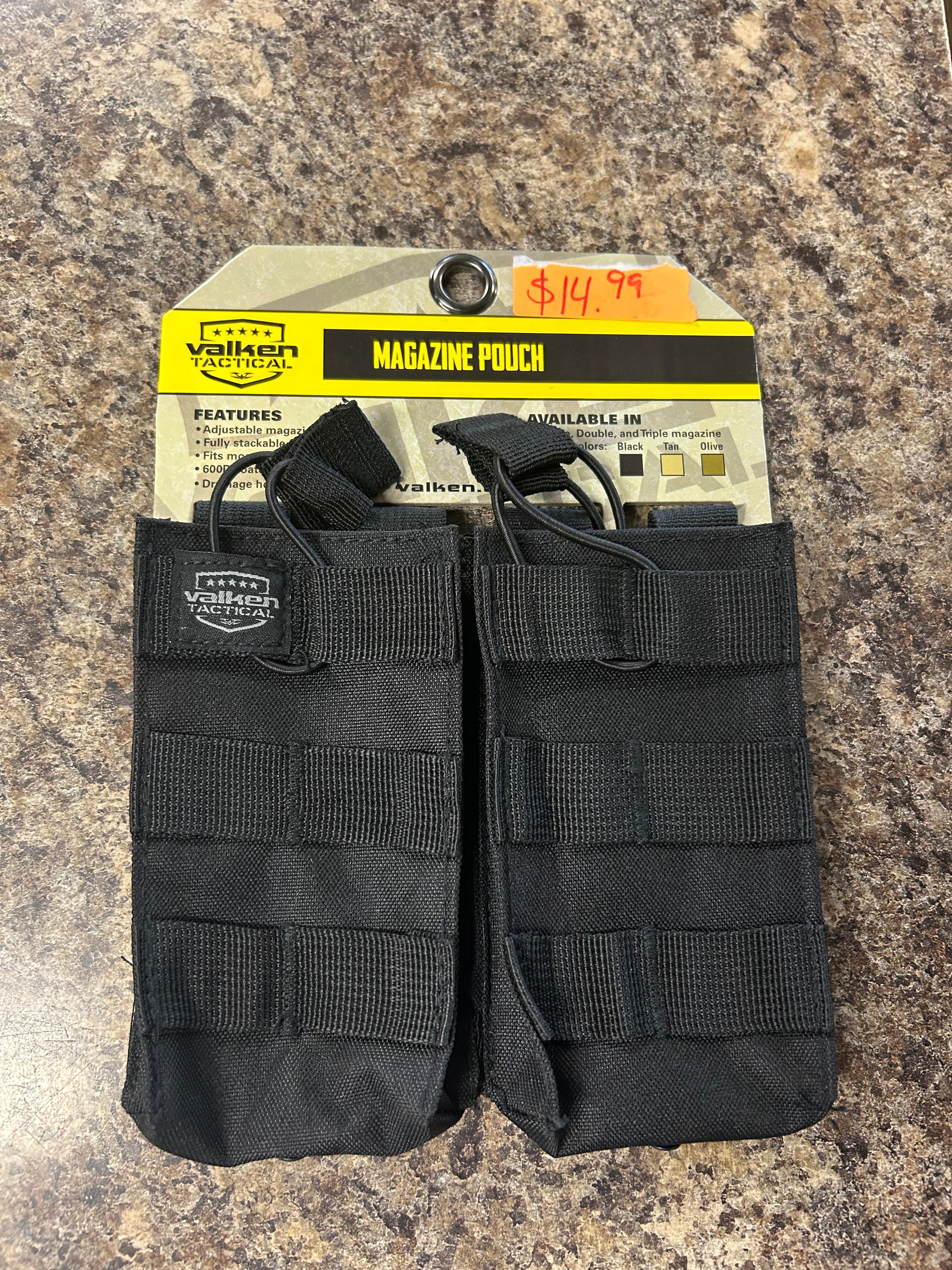 Valken Double Magazine Pouch Black