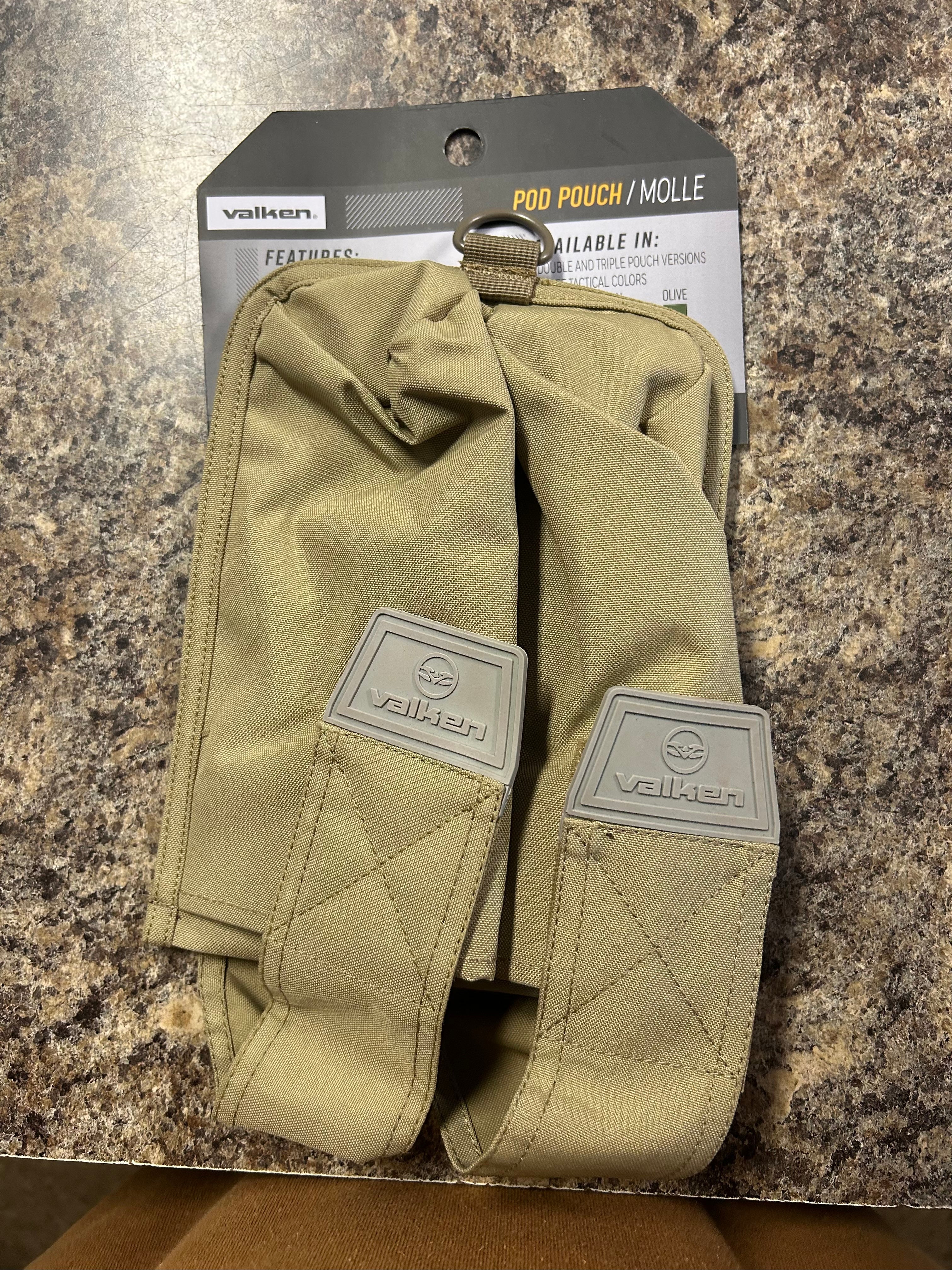 Valken Molle Pod Pouch Tan- 2 Pod