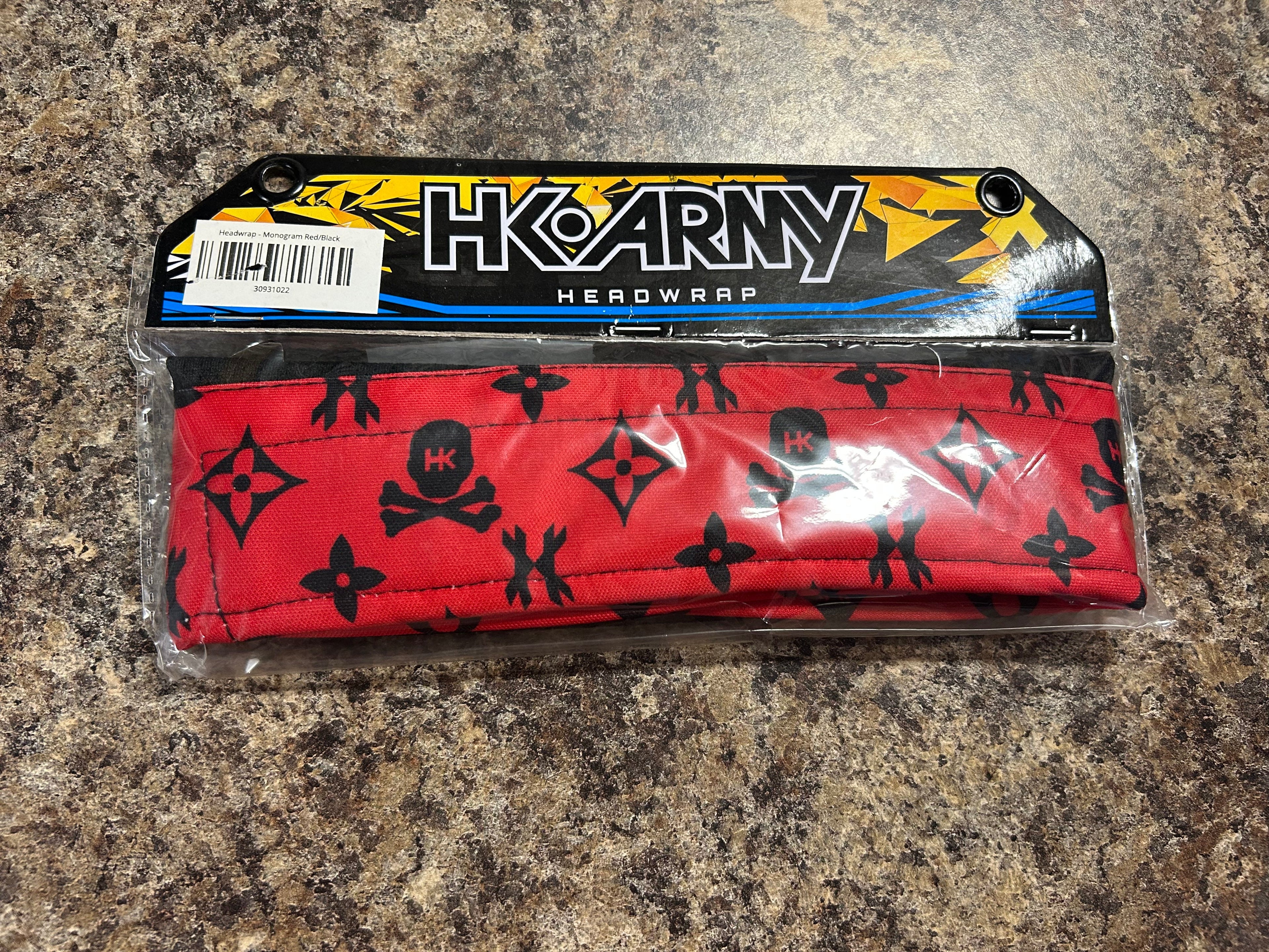 HK Army Headwrap Monogram Red