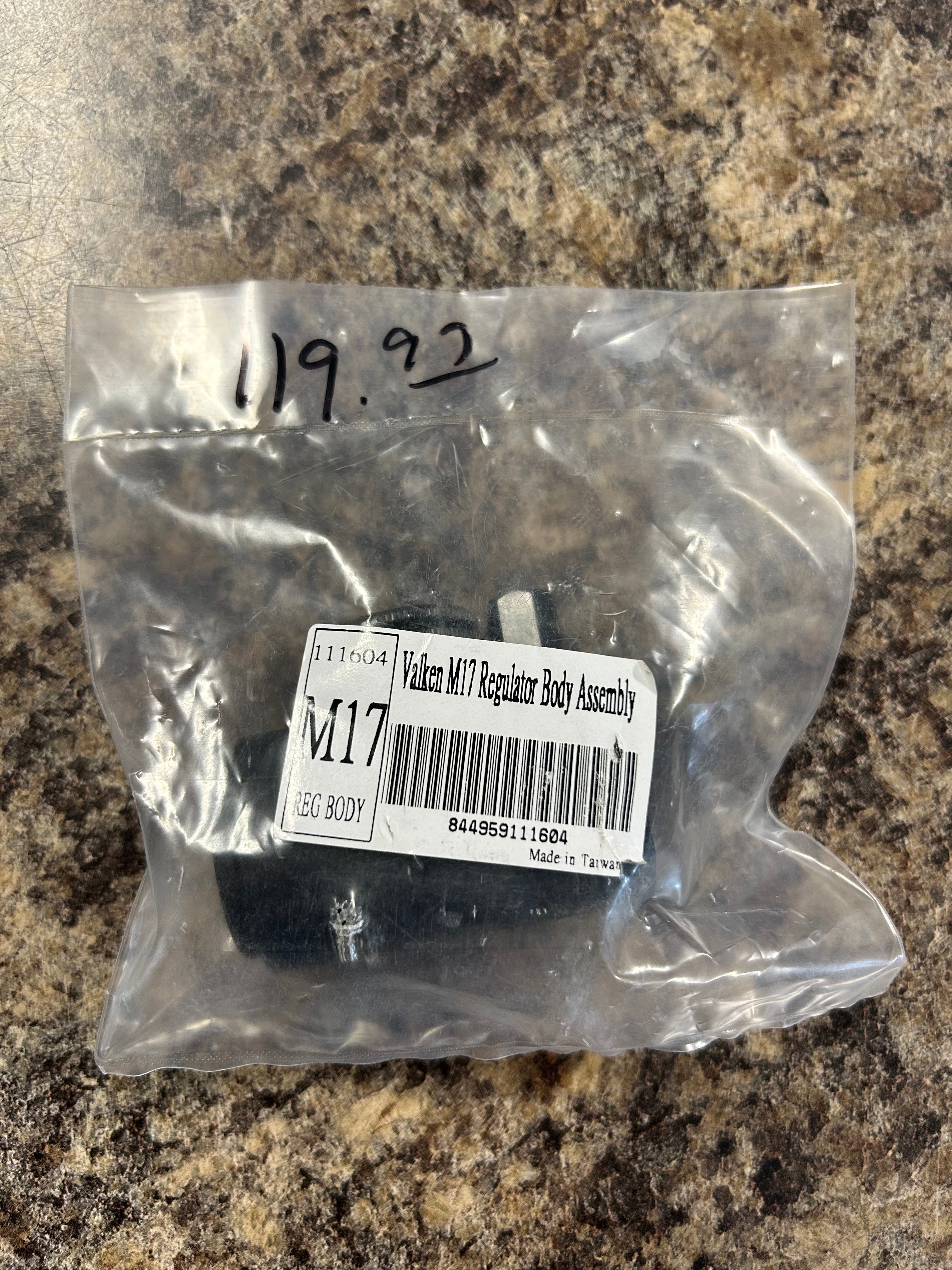 Valken M17 Regulator Body Assembly