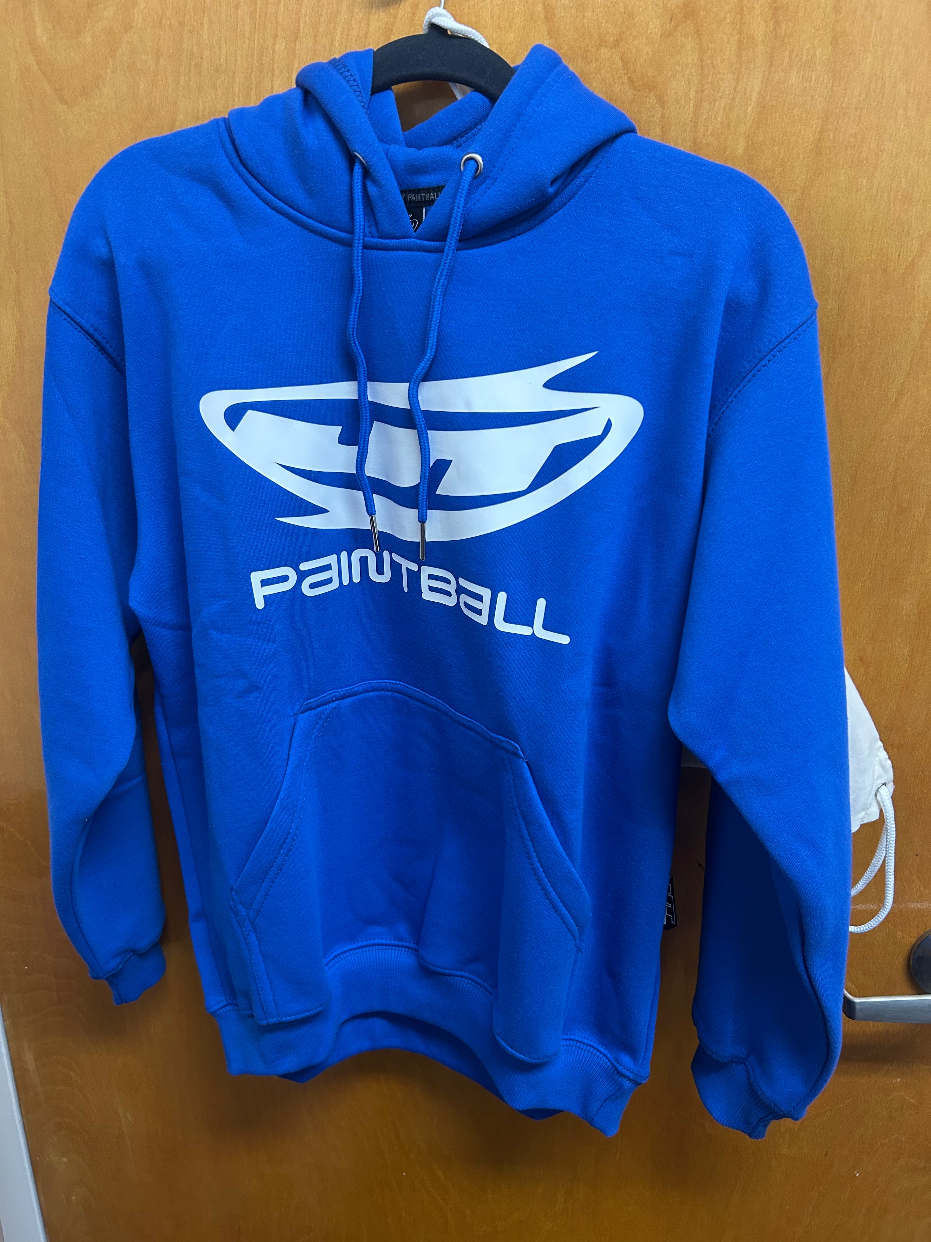 JT Hoody Blue w/ White Logo
