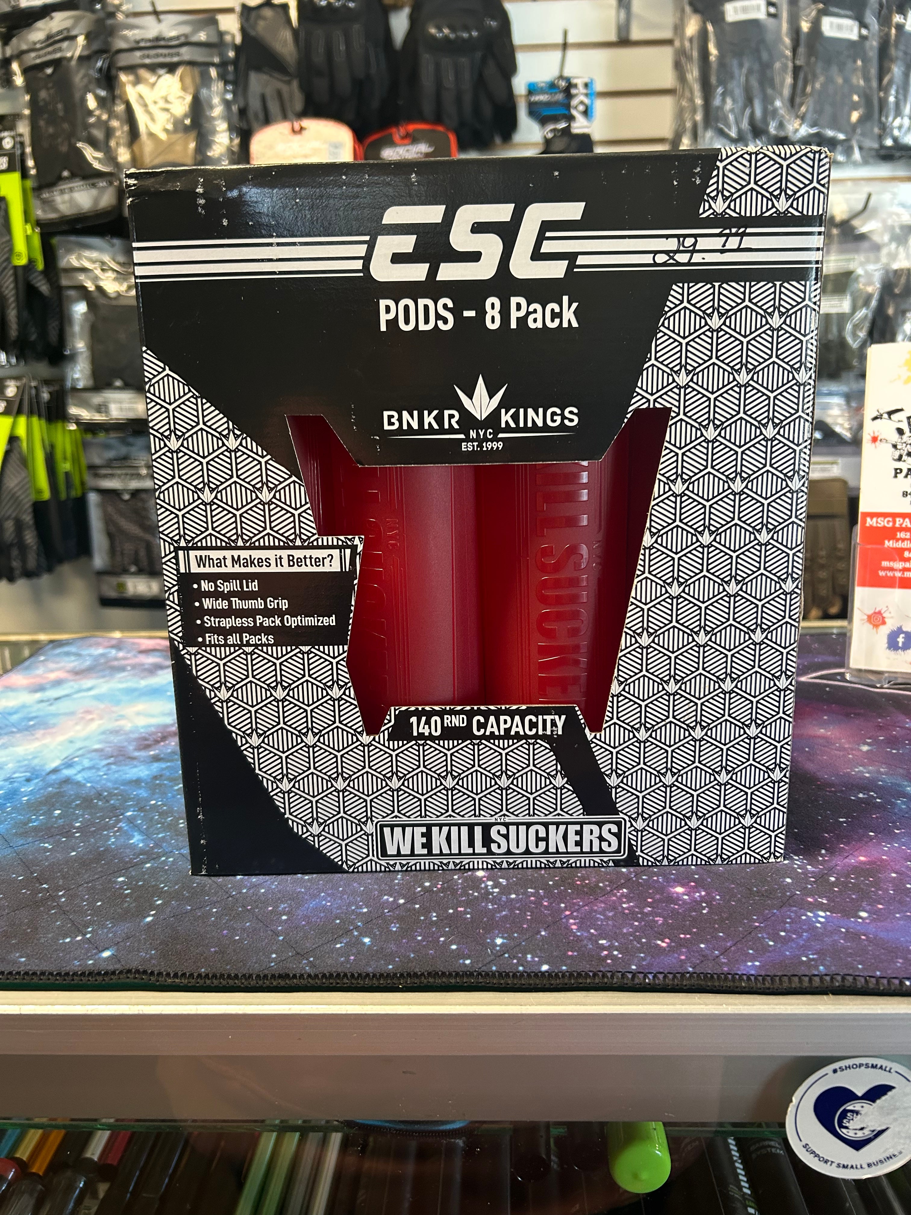 Bunkerkings ESC Pods - 8 Pack Red