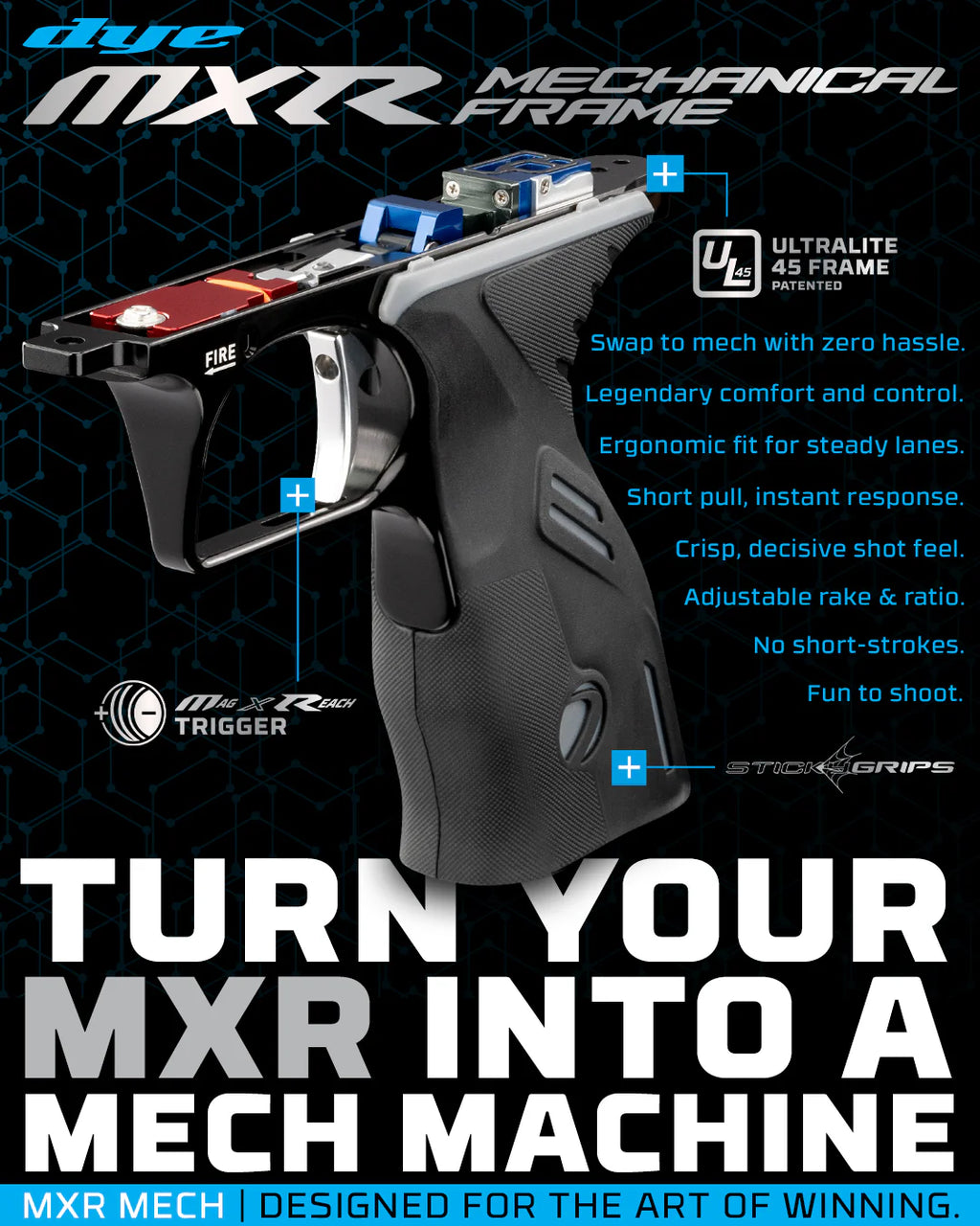 DYE MXR MECH FRAME