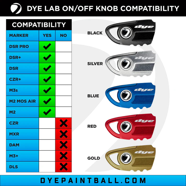DYELab Skeletonized ASA Knob – DYE DSR PRO, CZR, M2/M3s Paintball Marker