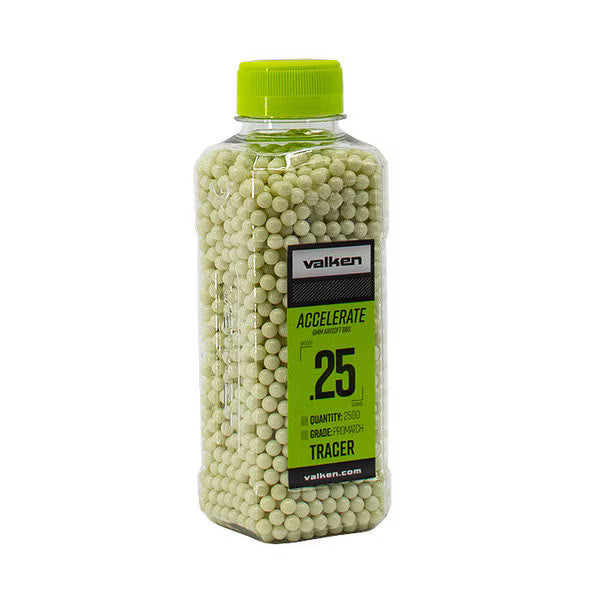 Valken Accelerate ProMatch 0.25g 2,500ct Tracer Airsoft BB's