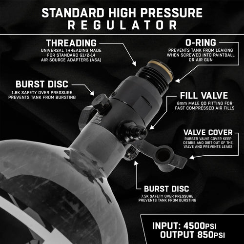 AeroLite Carbon Fiber Tank - 48ci / 4500psi